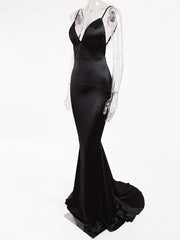 Load image into Gallery viewer, Long Satin Gown