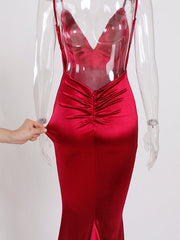 Load image into Gallery viewer, Long Satin Gown