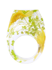 Load image into Gallery viewer, Handmade Dried Flower Resin Ring