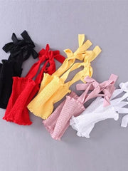 Load image into Gallery viewer, Tube Crop Top with Bow Tie