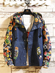 Load image into Gallery viewer, Hooded Jean Jacket