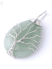 Load image into Gallery viewer, Tree of Life Natural Stone Pendant Necklace