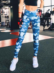 Load image into Gallery viewer, High Waist Camouflage Print Leggings