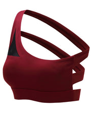 Load image into Gallery viewer, One Shoulder Sports Bra
