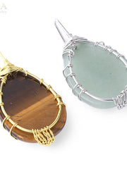 Load image into Gallery viewer, Tree of Life Natural Stone Pendant Necklace