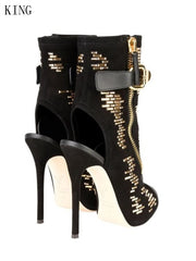 Load image into Gallery viewer, High Heels with Gold Buckle