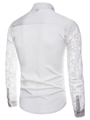 Load image into Gallery viewer, Long Lace Sleeve Shirt