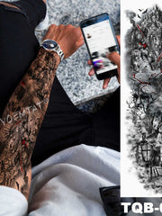 Load image into Gallery viewer, Full Sleeve Temporary Tattoo