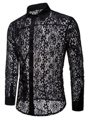Load image into Gallery viewer, Long Lace Sleeve Shirt