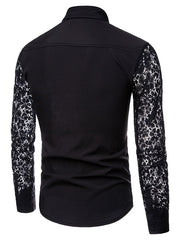 Load image into Gallery viewer, Long Lace Sleeve Shirt