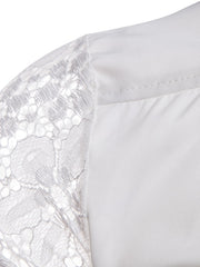 Load image into Gallery viewer, Long Lace Sleeve Shirt