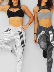 Load image into Gallery viewer, V-Waist Sporty Print Leggings