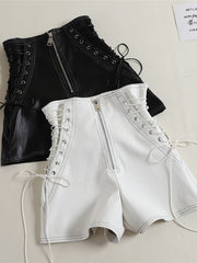 Load image into Gallery viewer, Side Lace-Up Shorts