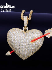 Load image into Gallery viewer, Heart Arrow Necklace & Pendant