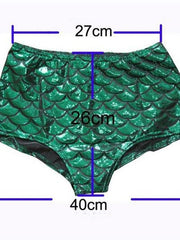 Load image into Gallery viewer, High Waisted Mermaid Shorts