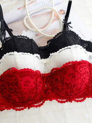 Load image into Gallery viewer, Half Cup Lace Bra