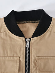Load image into Gallery viewer, Front Zipper Cropped Vest
