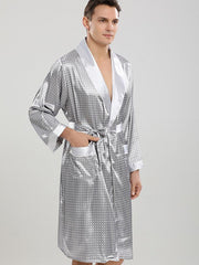 Load image into Gallery viewer, Satin Robe & Shorts Set