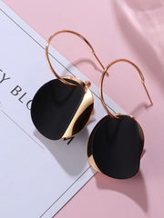 Load image into Gallery viewer, Black & Gold Acrylic Earrings