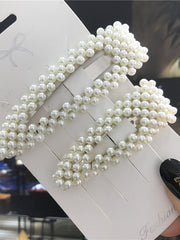 Load image into Gallery viewer, Handmade Pearl Hair Clips