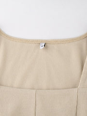 Load image into Gallery viewer, Square Neck Ribbed Dress