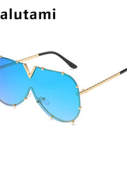 Load image into Gallery viewer, Vintage Shield Sunglasses For Women