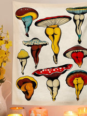 Load image into Gallery viewer, Tapestry Mushrooms Art