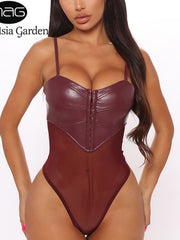 Load image into Gallery viewer, Corset Mesh Bodysuit