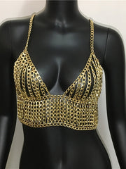 Load image into Gallery viewer, Chain Crop Top & Bottom