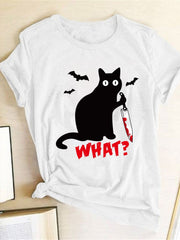 Load image into Gallery viewer, Murderous Black Cat T-Shirt