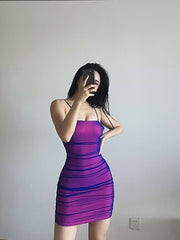 Load image into Gallery viewer, Purple Bodycon Dress