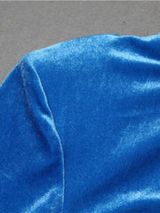 Load image into Gallery viewer, Turtle Neck Velvet Dress