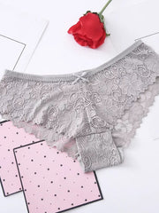 Load image into Gallery viewer, Sexy Low Waist Floral Lace Panties