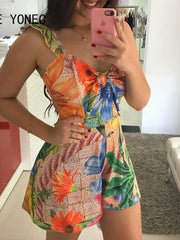 Load image into Gallery viewer, Floral Print Romper