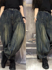 Load image into Gallery viewer, Oversize Denim Pants