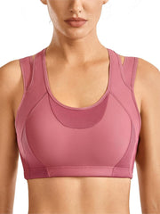 Load image into Gallery viewer, High Impact Mesh Panel Sports Bra