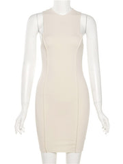 Load image into Gallery viewer, Sleeveless Ribbed Bodycon Dress