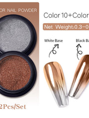 Load image into Gallery viewer, Metallic Color Nail Powder