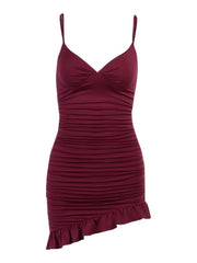 Load image into Gallery viewer, Spaghetti Strap Ruched Dress