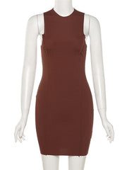 Load image into Gallery viewer, Sleeveless Ribbed Bodycon Dress