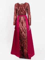 Load image into Gallery viewer, Sheer Sequin Gown