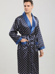 Load image into Gallery viewer, Satin Robe & Shorts Set