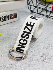 Load image into Gallery viewer, Unisex Canvas Belts Letters Printed D Ring Double Buckle