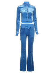 Load image into Gallery viewer, Long Sleeve Top & Flare-Leg Pants