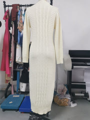 Load image into Gallery viewer, Turtleneck Sweater Dress