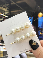 Load image into Gallery viewer, Handmade Pearl Hair Clips