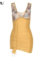 Load image into Gallery viewer, Side Drawstring Dress