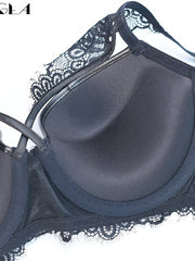 Load image into Gallery viewer, Lace Faux Leather Lingerie Set
