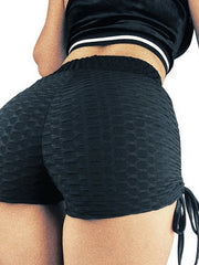 Load image into Gallery viewer, Side Tie High Waisted Booty Shorts