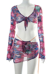 Load image into Gallery viewer, Sheer Top & Skirts